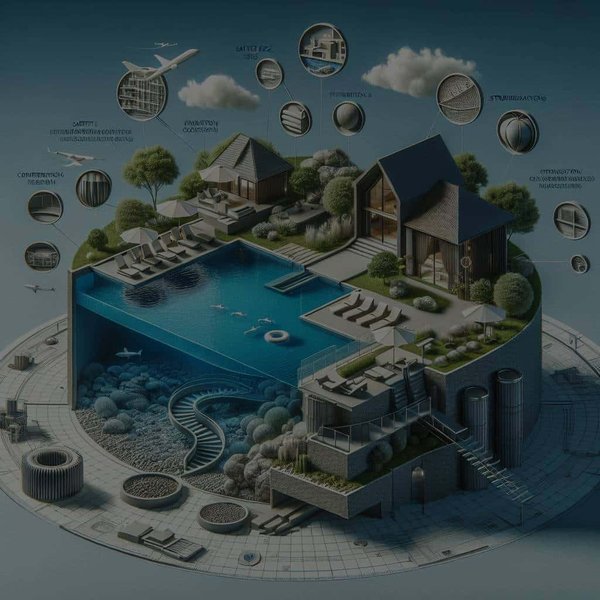 Quels sont les éléments essentiels à considérer pour la création d'une piscine à débordement ?