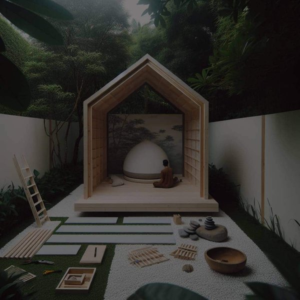 Comment construire une cabane de méditation minimaliste dans un coin tranquille du jardin ?