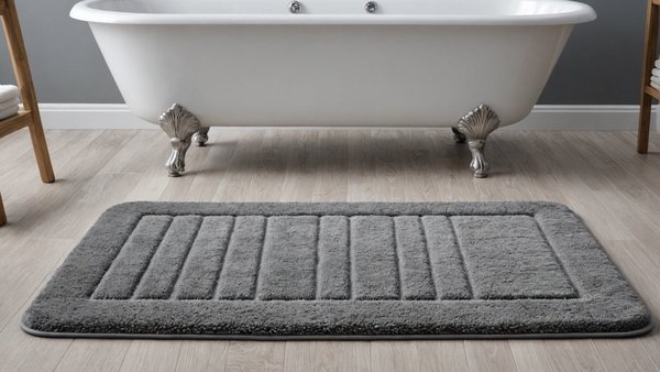 Tapis de bain gris pour un style élégant et moderne