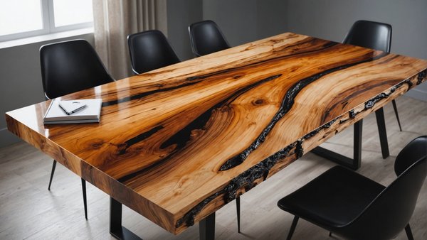 Table résine bois : élégance et personnalisation pour votre intérieur